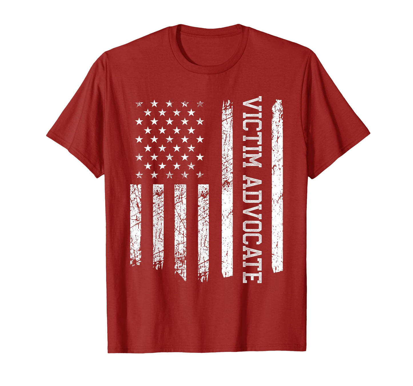 Victim Advocate American Flag Nurse Nursing Women Men T-Shirt