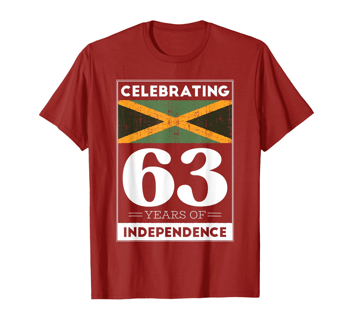 Jamaica 63rd Independence Day Jamaican Pride Jamaica Flag T-Shirt
