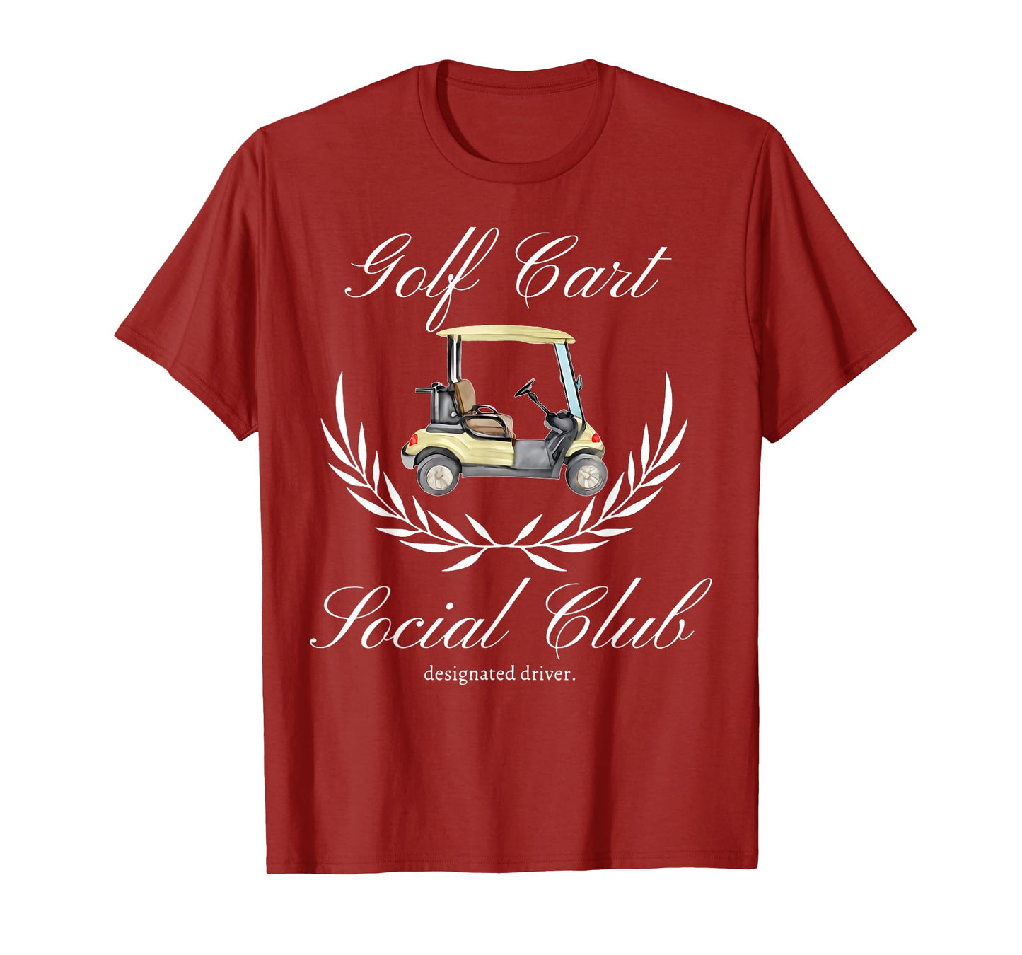 Golf Cart Social Club Designated Driver Golf Lover T-Shirt