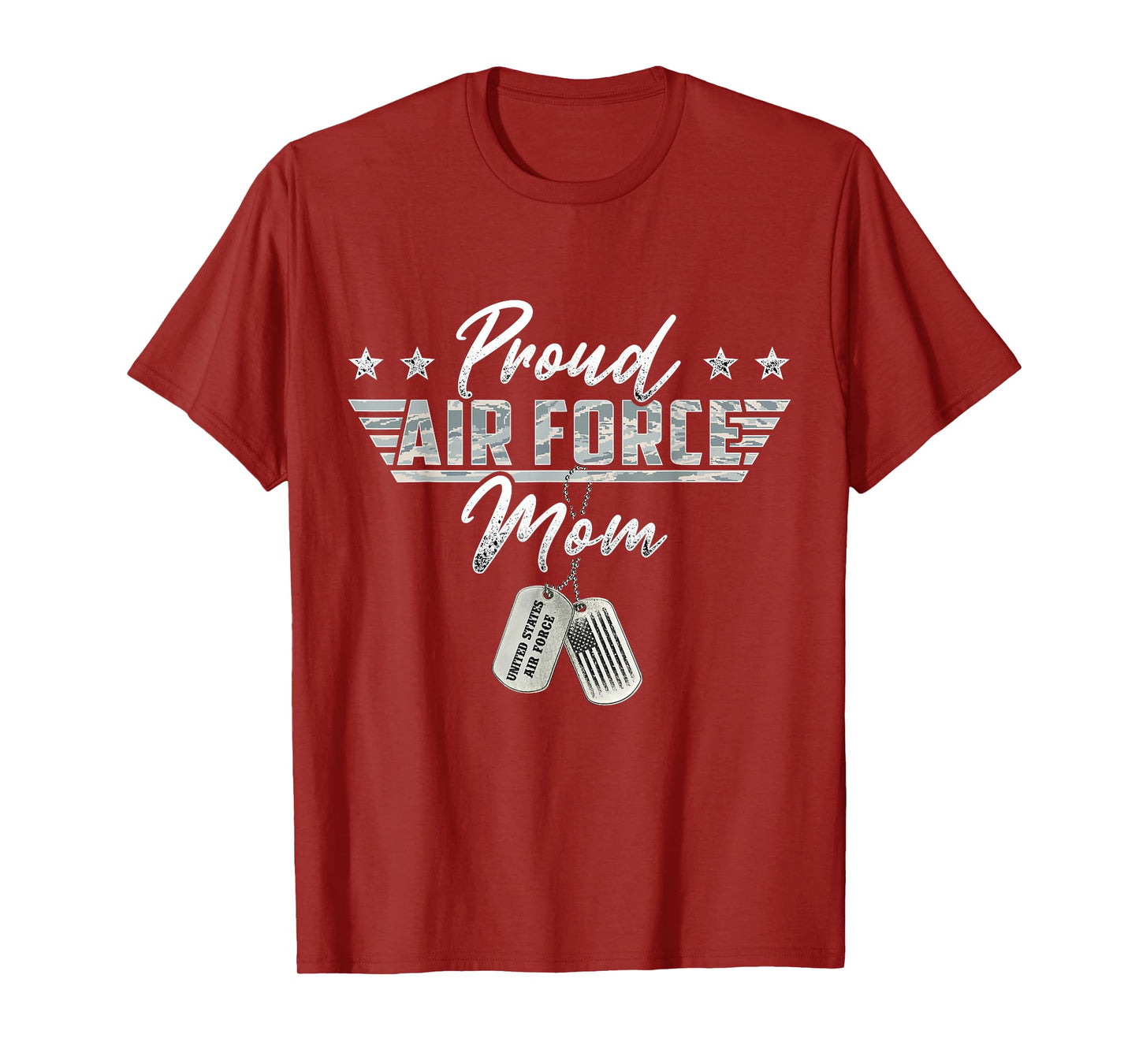 Proud Air Force Mom Military US Air Force Family Matching T-Shirt