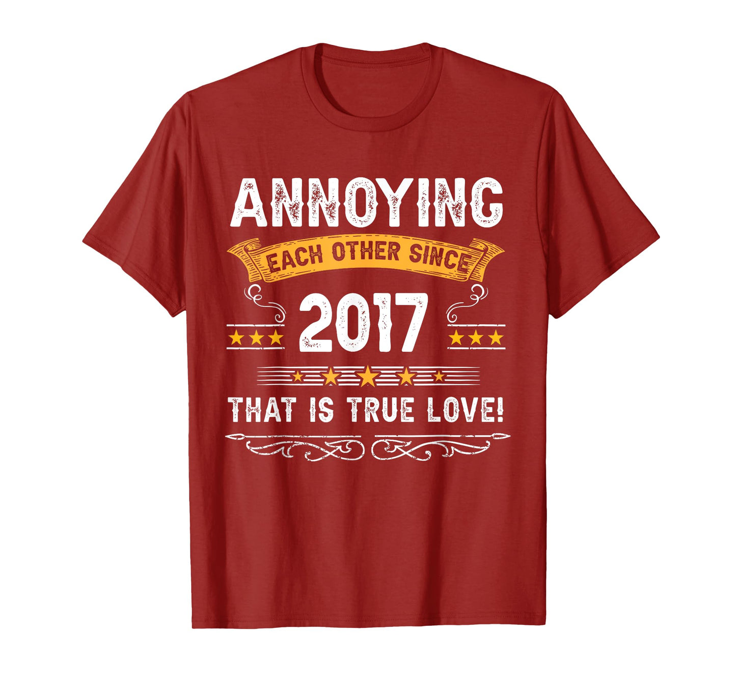 Annoying Each Other Since 2017 Couple Married Since 2017 T-Shirt