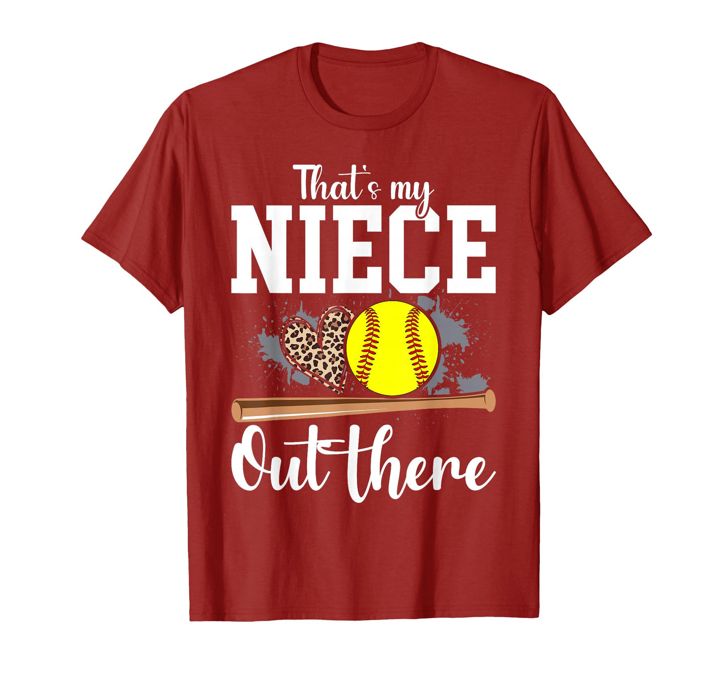 That's My Niece Out There Softball Auntie Uncle T-Shirt