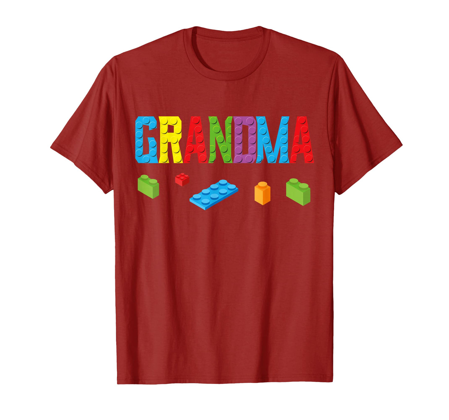 Grandma Master Builder Building Bricks Blocks Family Set T-Shirt