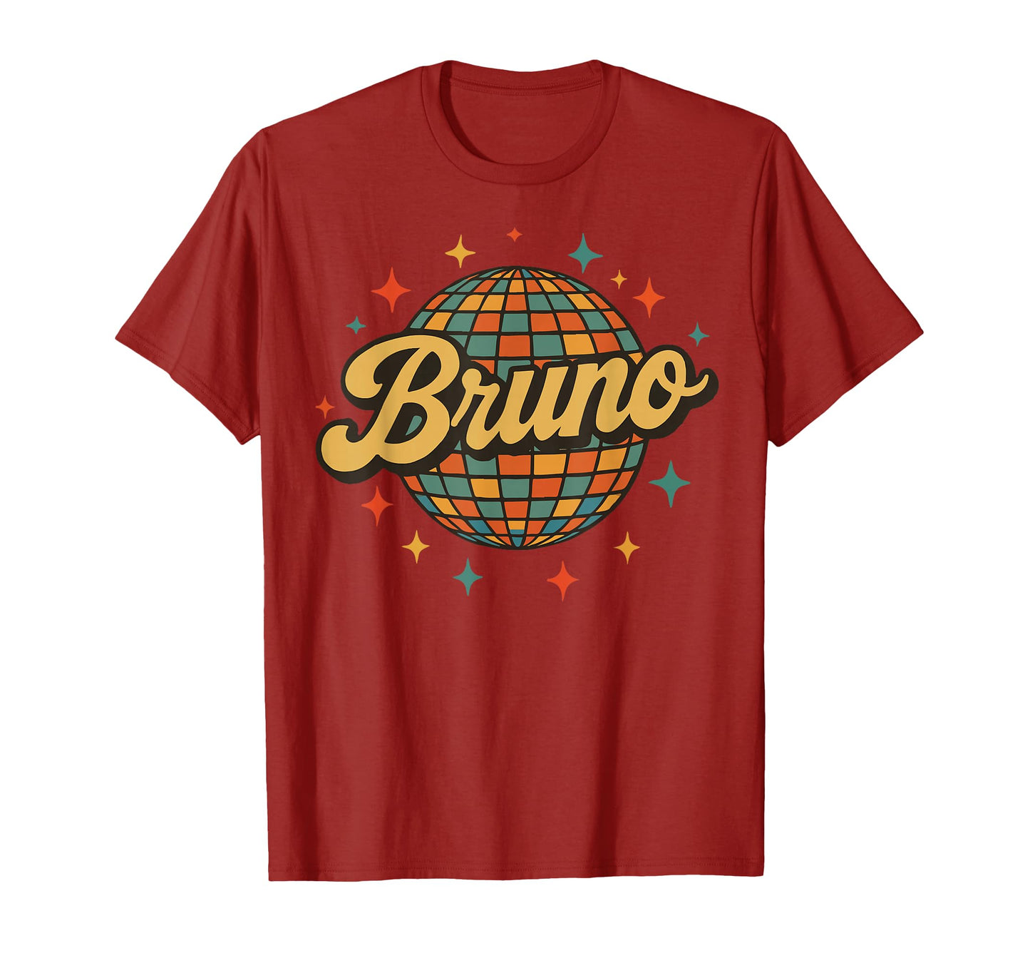 Vintage Bruno Personalized Name I Love Bruno 70's 80's Retro T-Shirt
