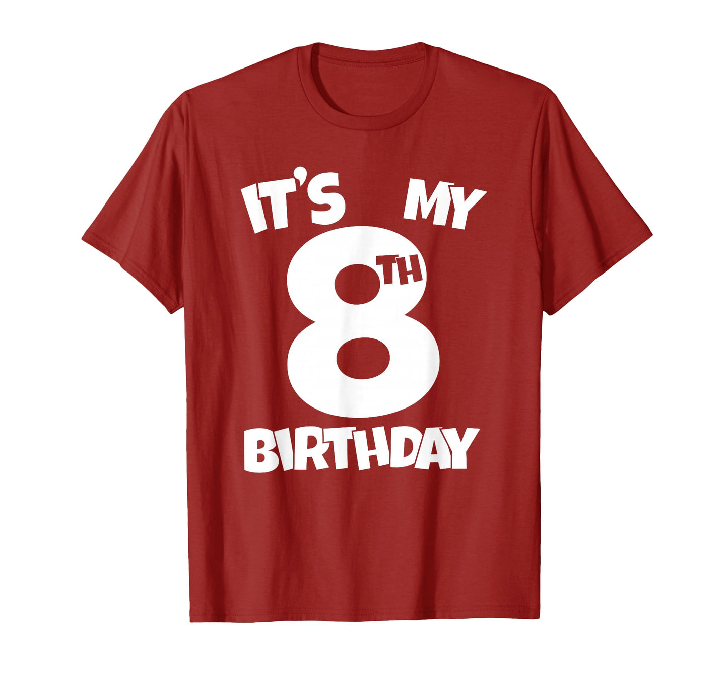 It's My 8th Birthday 8 Years Old Happy Eight B-day Celebrant T-Shirt