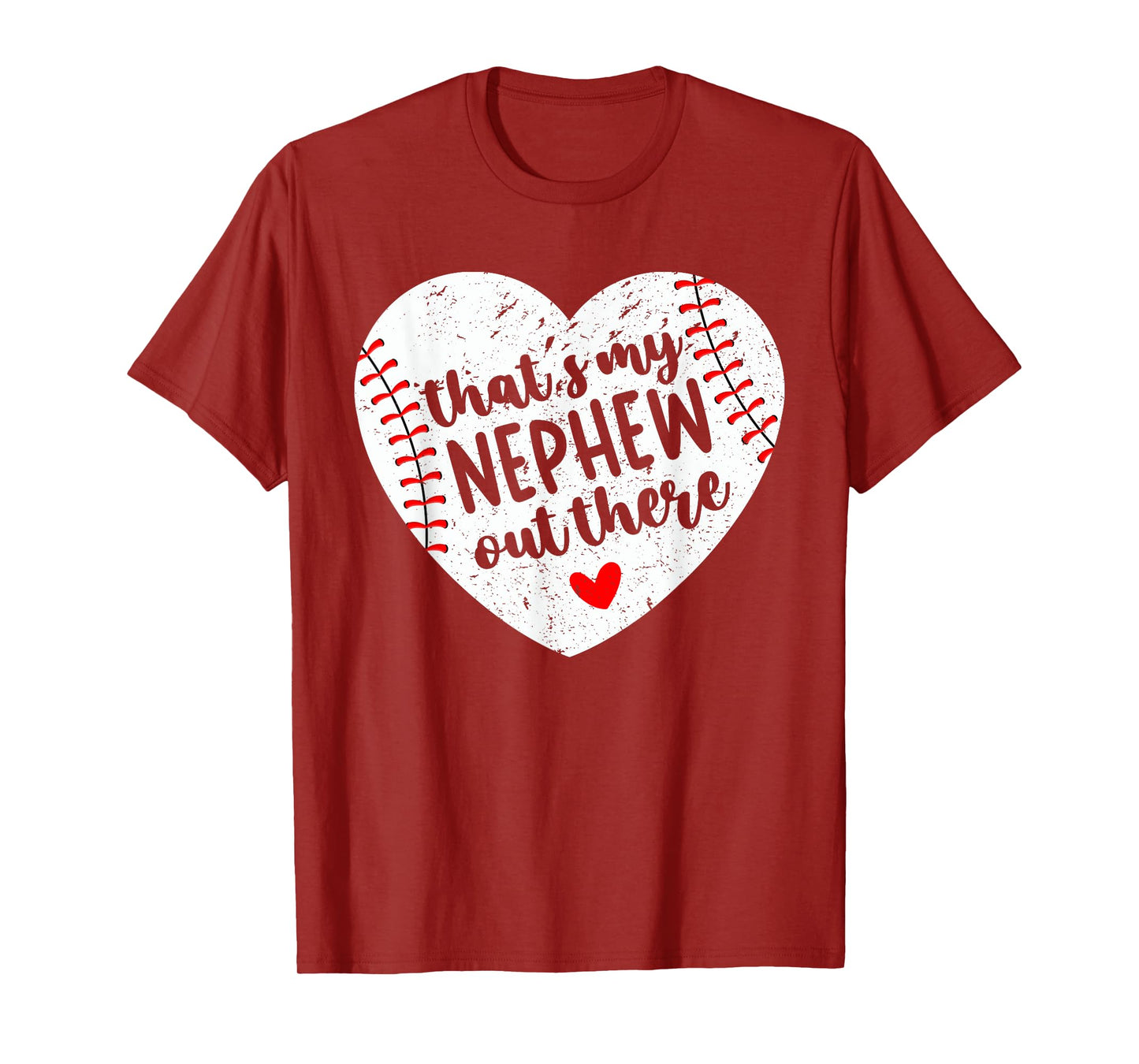That’s My Nephew Out There Baseball Aunt Heart Mothers Day T-Shirt