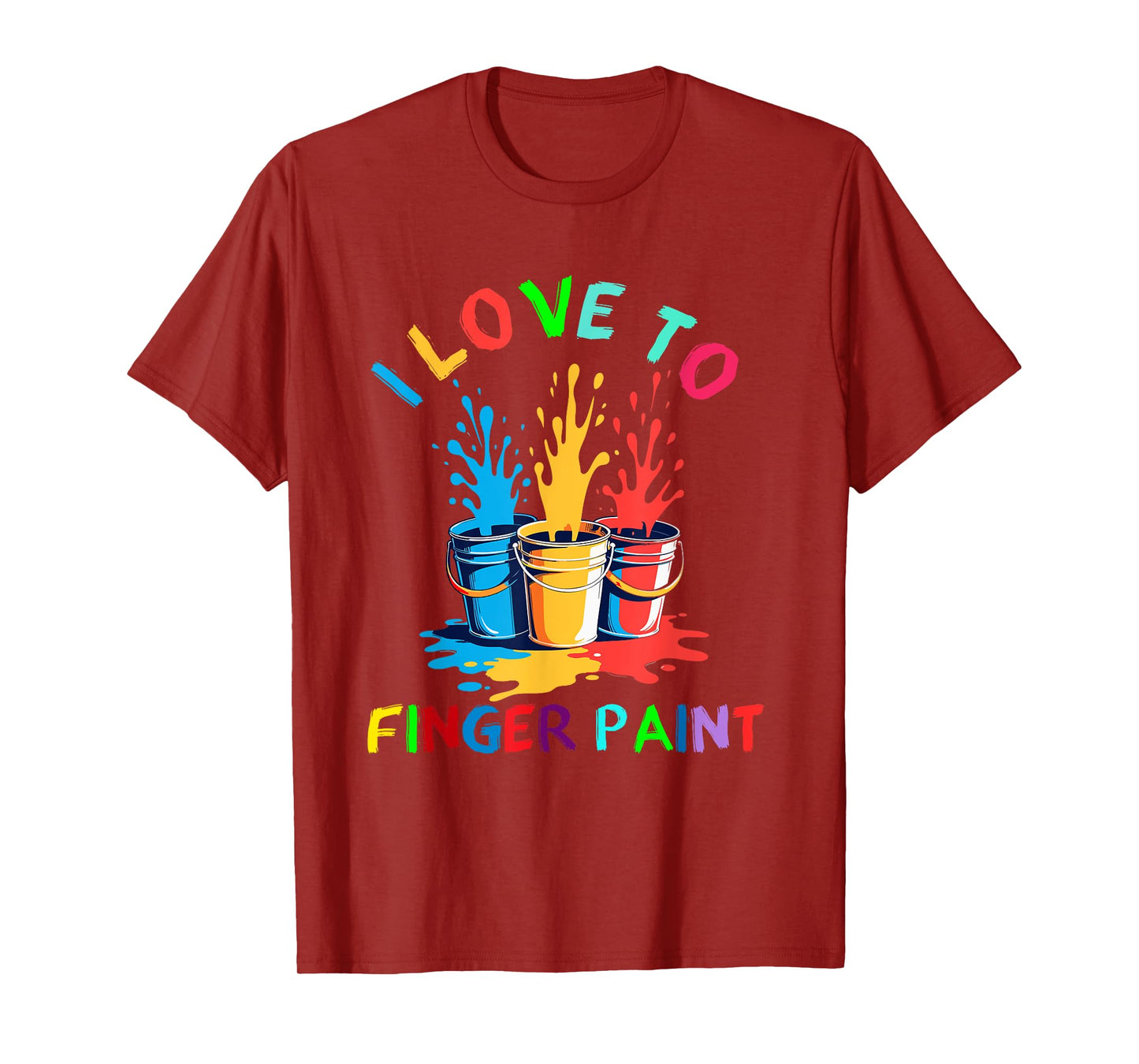 I Heart Love To Finger Paint I'm Paint Finger Painting T-Shirt