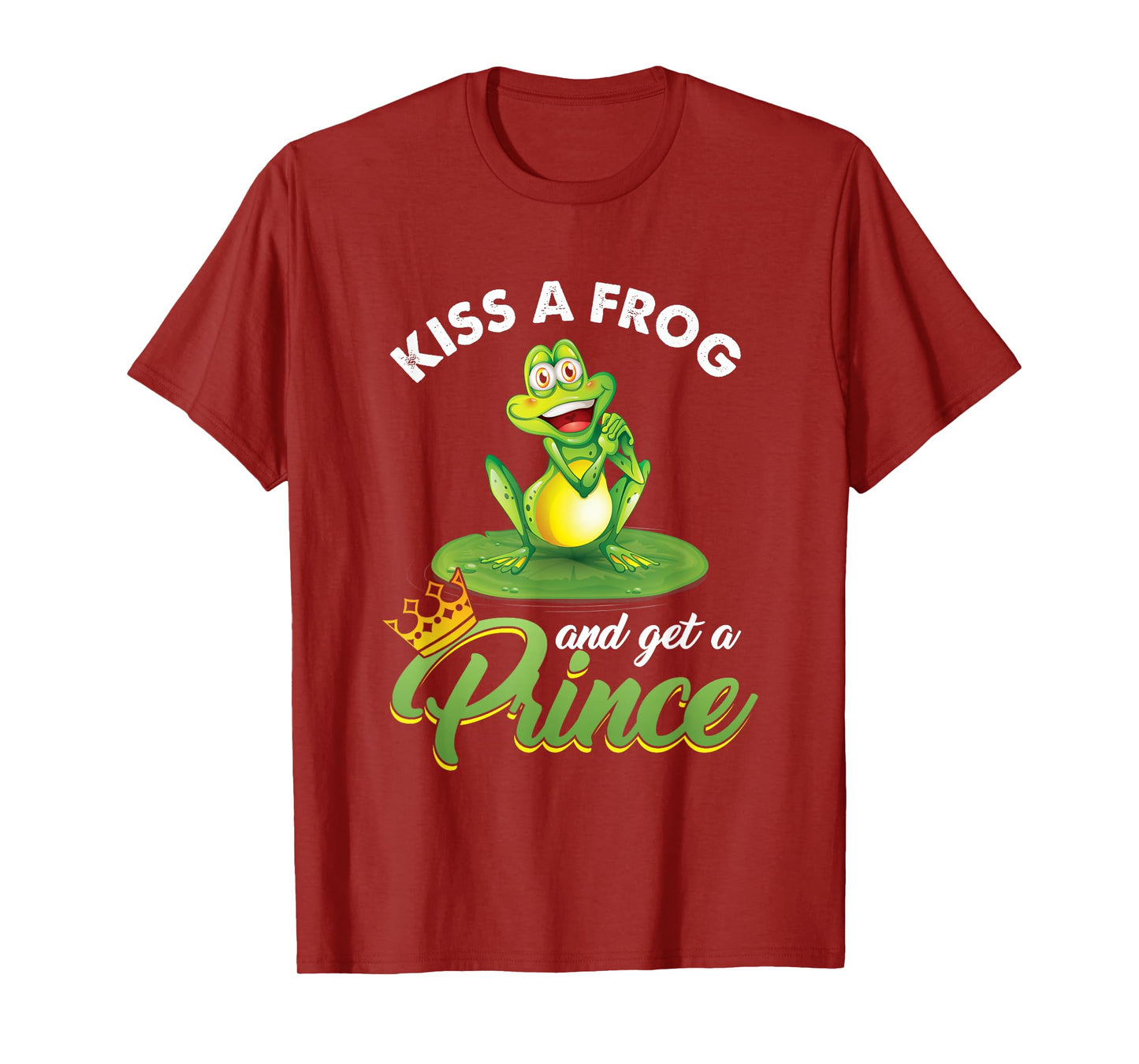 Frog Lover Princess Fairy Tale Believers Kissing Frog T-Shirt