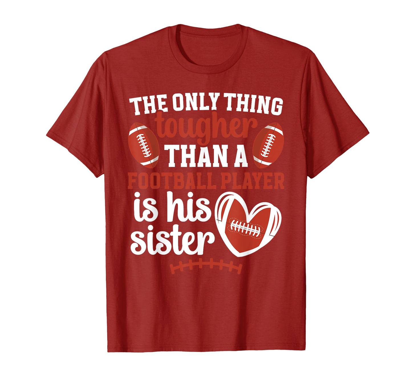Football Sister Proud Football Player's Sister Football Sis T-Shirt