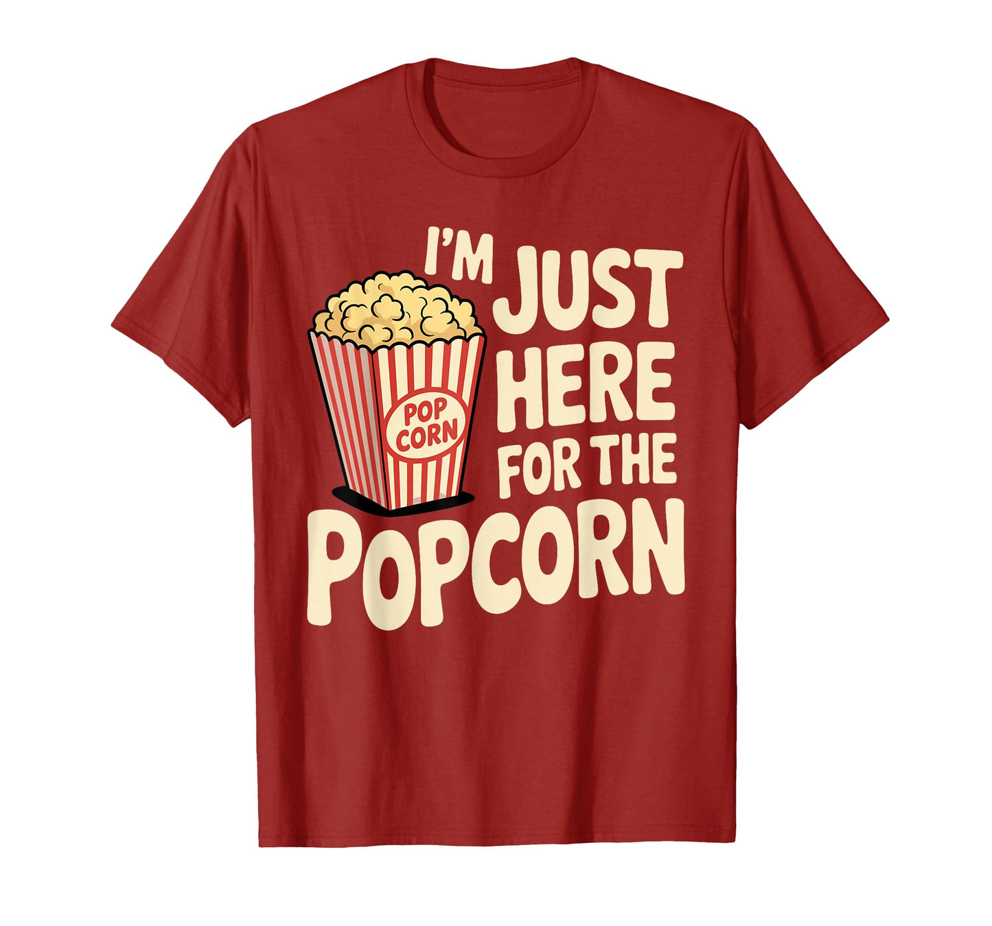 Funny Popcorn Costume for Men Women Popcorn Lover Pop Corn T-Shirt