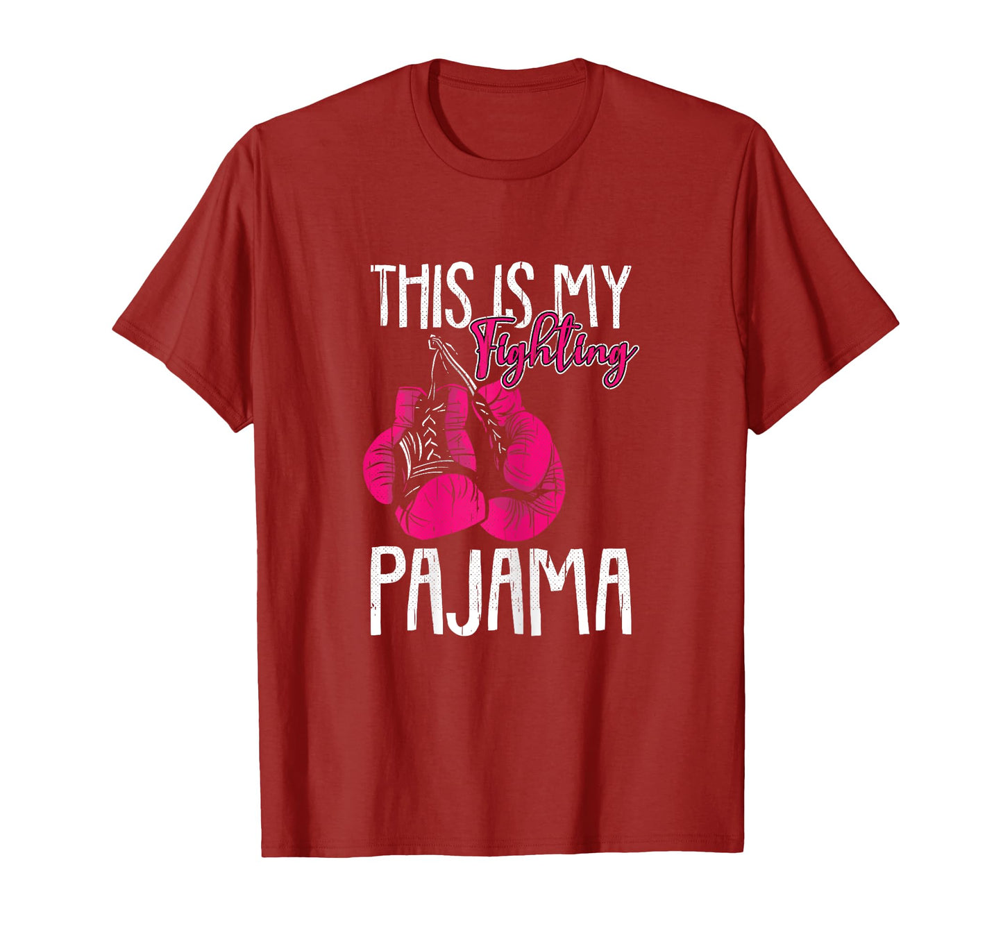 My Fighting Pajama Breast Cancer Awareness Ribbon Warrior T-Shirt