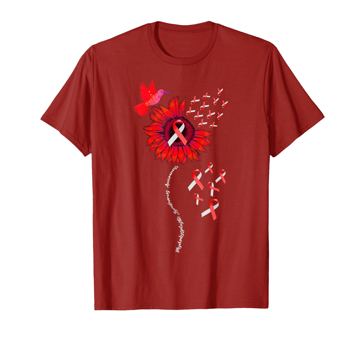 Myelodysplastic Syndrome MDS Awareness Sunflower T-Shirt