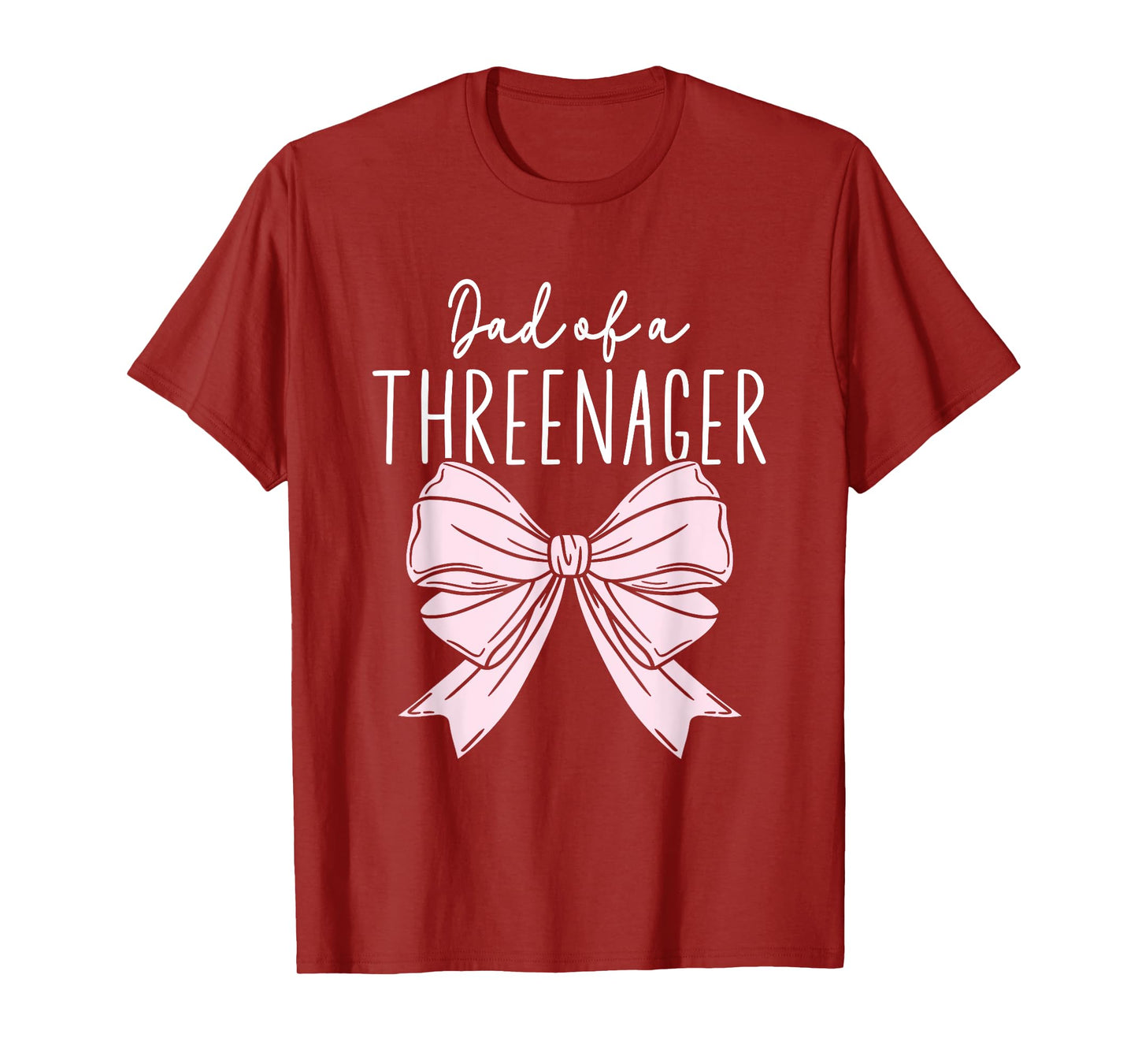 Dad Of A Threenager Girl Dad Birthday 3 Years T-Shirt
