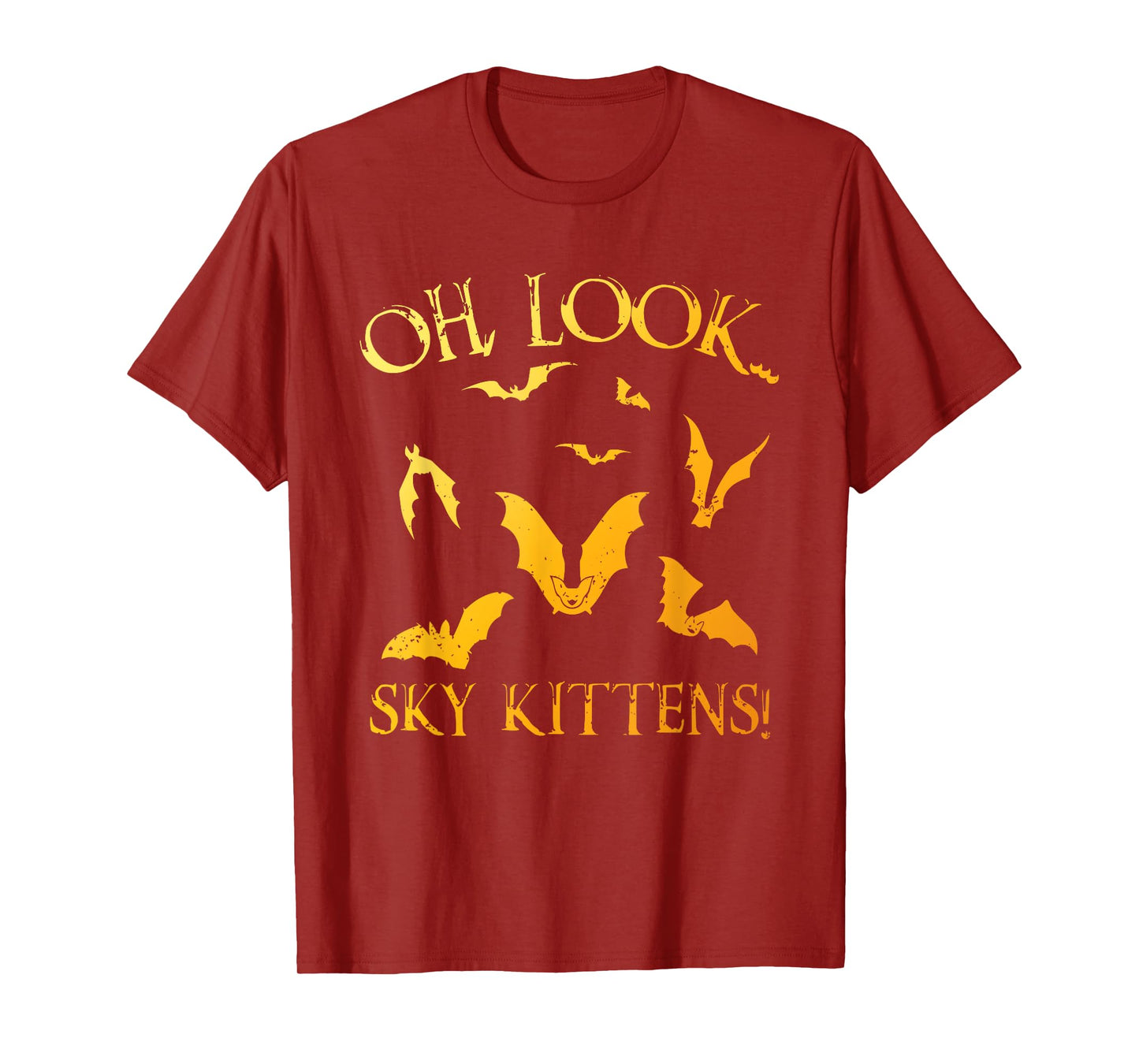 Funny Bat Art For Men Women Kids Sky Kitten Bat Lovers T-Shirt