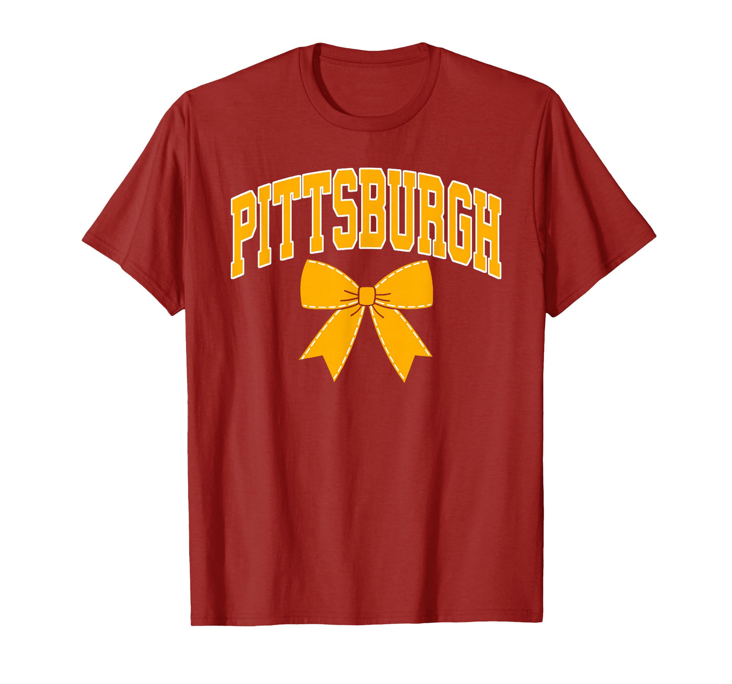 Pittsburgh Coquette Bow Design for Women Girls Sisters Kids T-Shirt