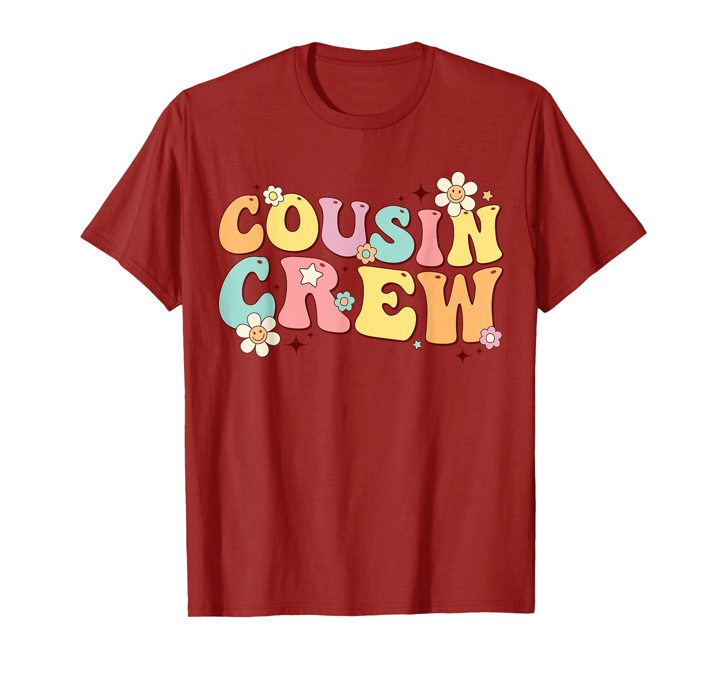 Cousin Crew Retro Groovy Summer Vacation Family Trip Toddler T-Shirt