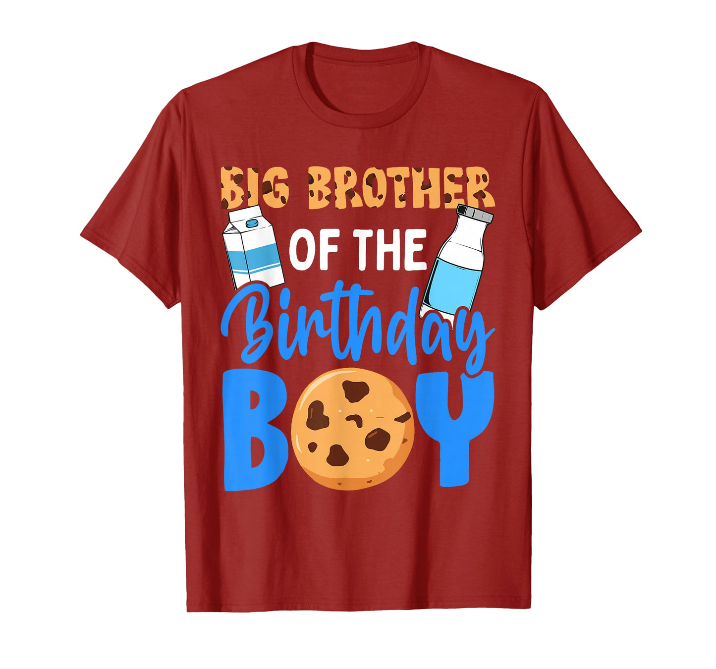 Big Brother of the birthday boy Milk and Cookies 1st T-Shirt