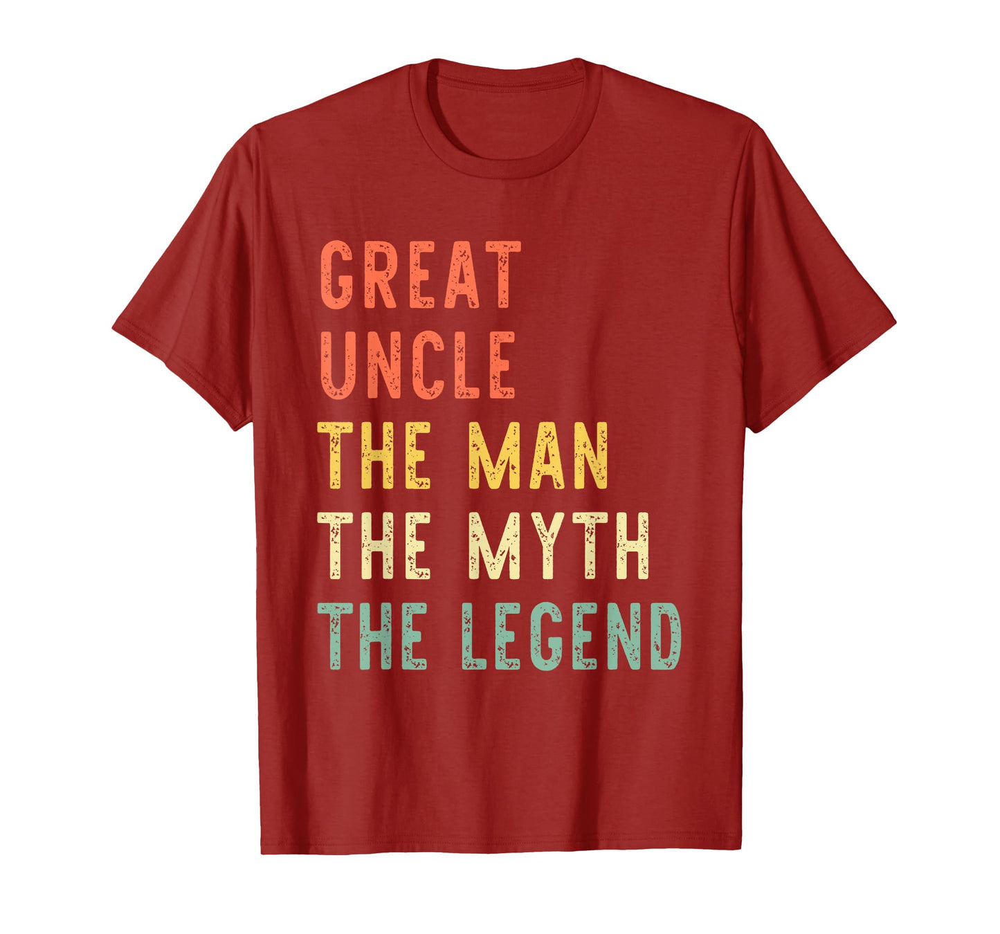 Great Uncle The Man The Myth The Legend Retro Vintage T-Shirt