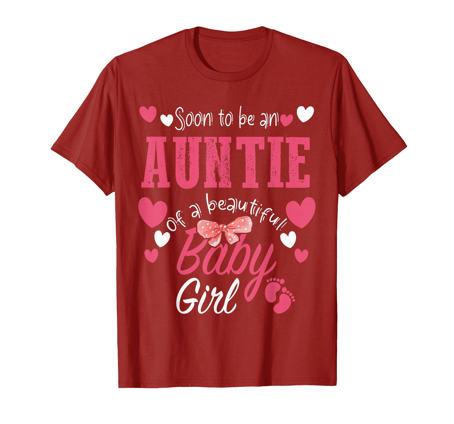 Soon To Be Auntie of Beautiful Baby Girl Gender Reveal 2025 T-Shirt