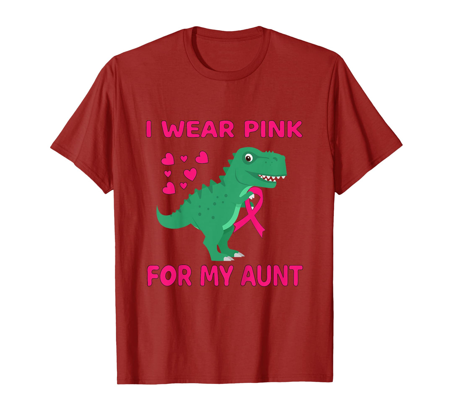 I Wear Pink For My Aunt Tee Breast Cancer Awareness Toddler T-Shirt