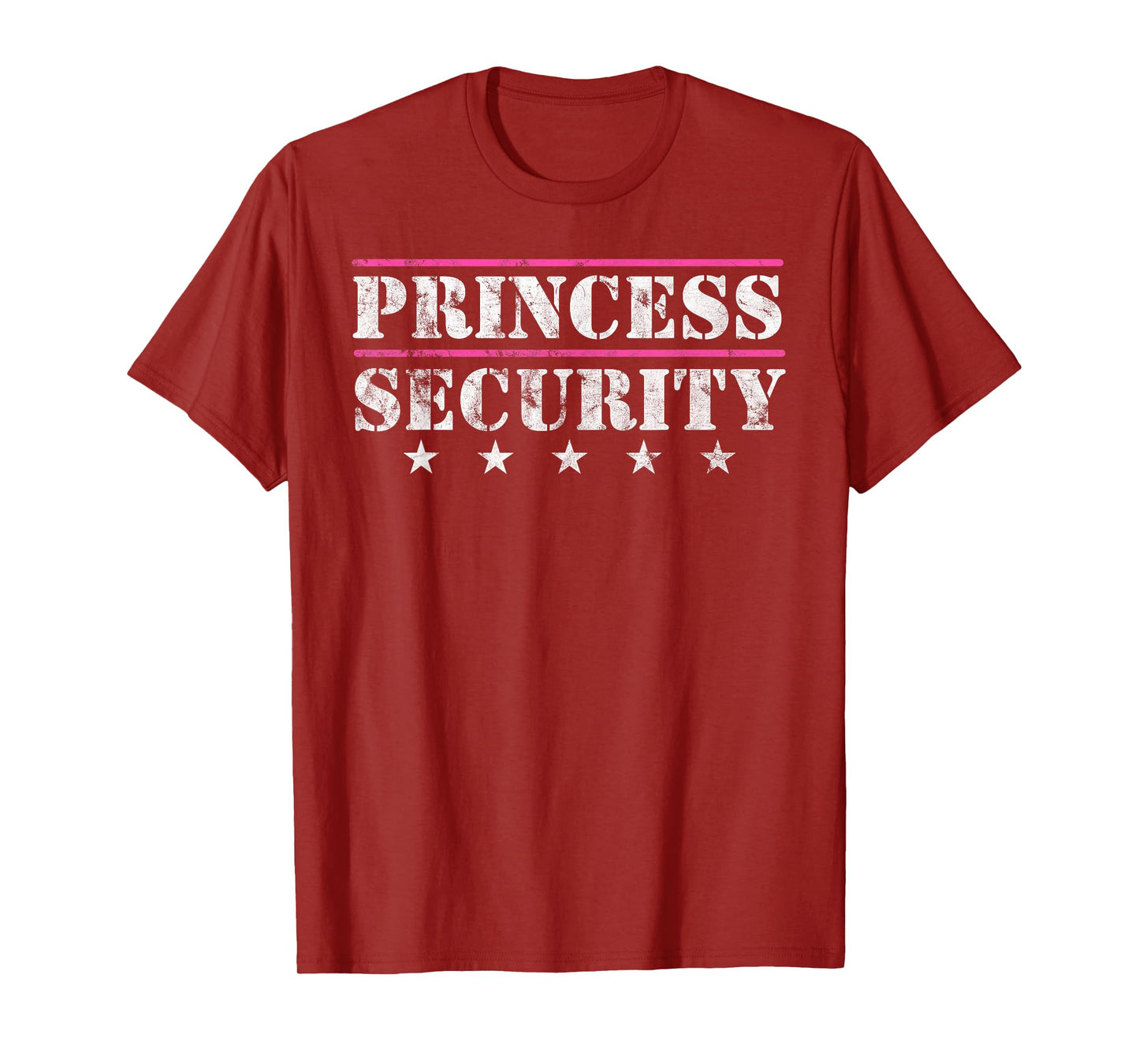 Family Matching Team Girl for Boyfriend Father Princess Security Birthday Party Funny Dad Mom Daughter T-Shirt - Black, Small