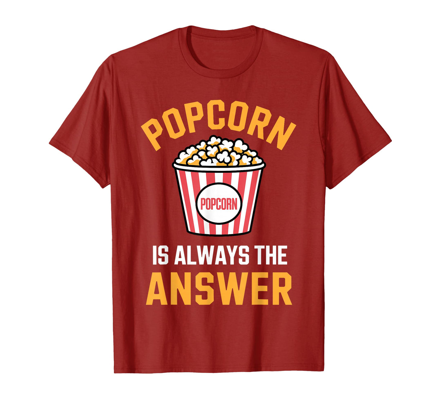 Funny Popcorn Costume for Men Women Popcorn Lover Pop Corn T-Shirt