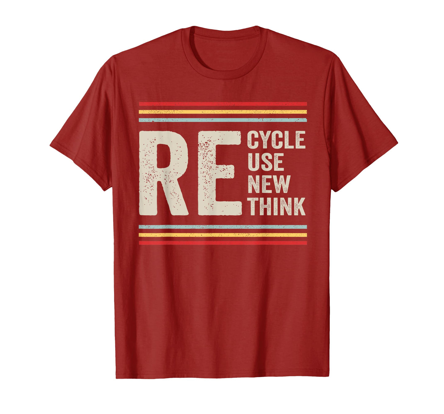 Recycle Reuse Renew Rethink Earth Day Activism Vintage T-Shirt
