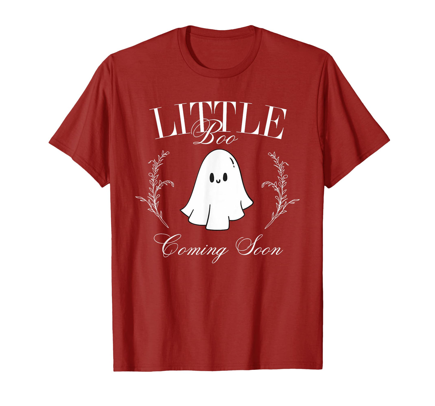 Retro Classic Little Boo Coming Soon Pregnancy Announcement T-Shirt