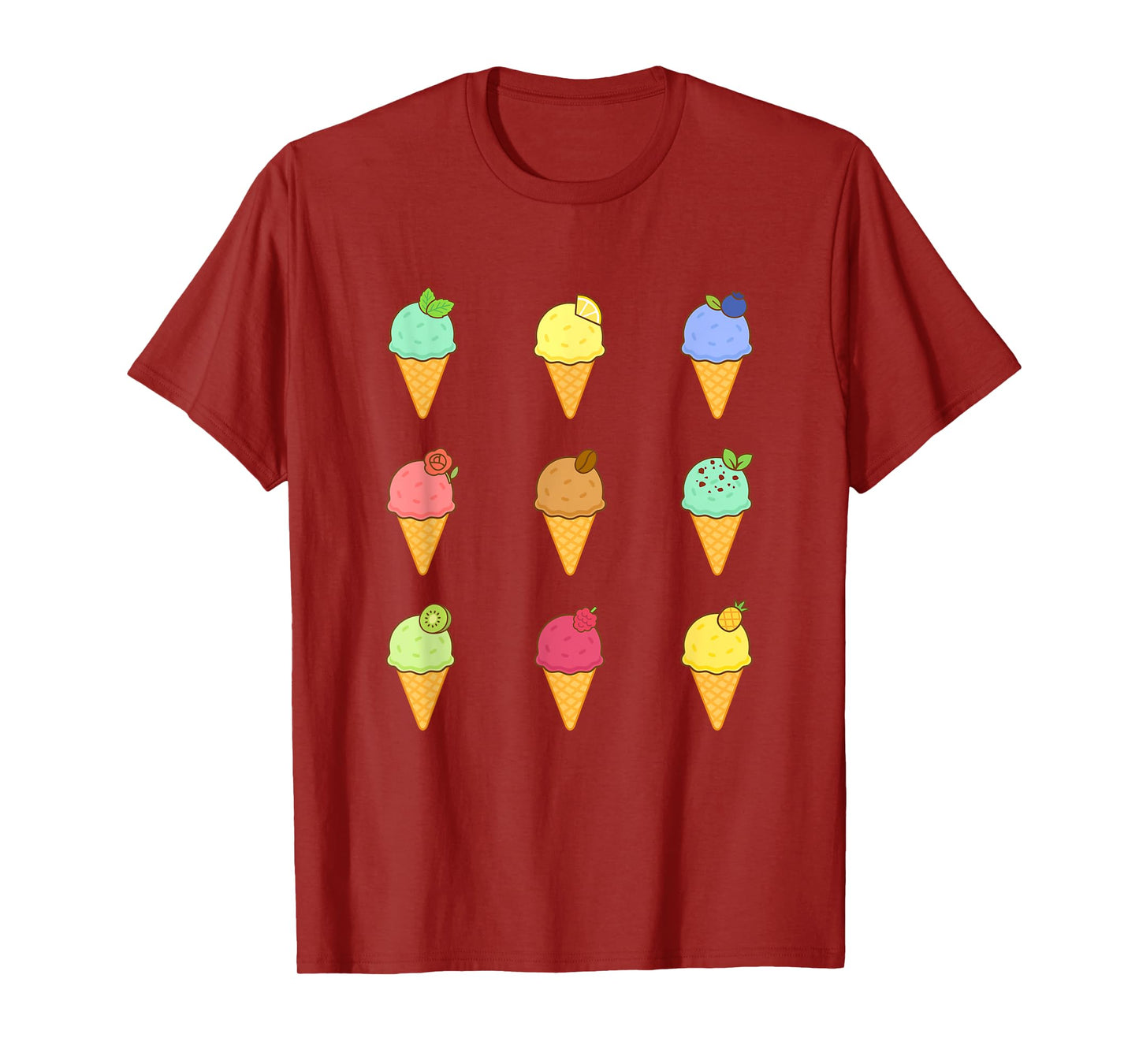 Ice Cream Cone Lover Funny Summer Party Matching Birthday T-Shirt