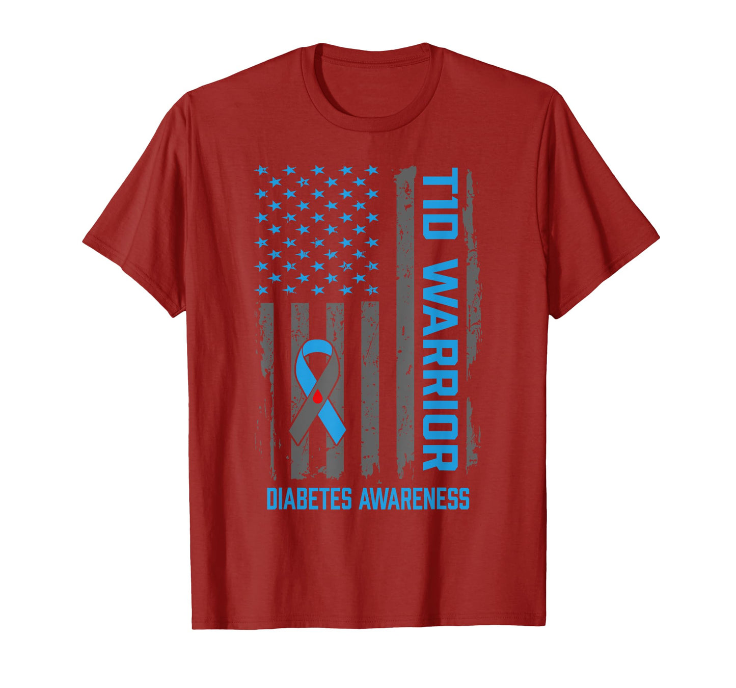 Type 1 Diabetes Awareness T1D Warrior Type One Diabetic T-Shirt