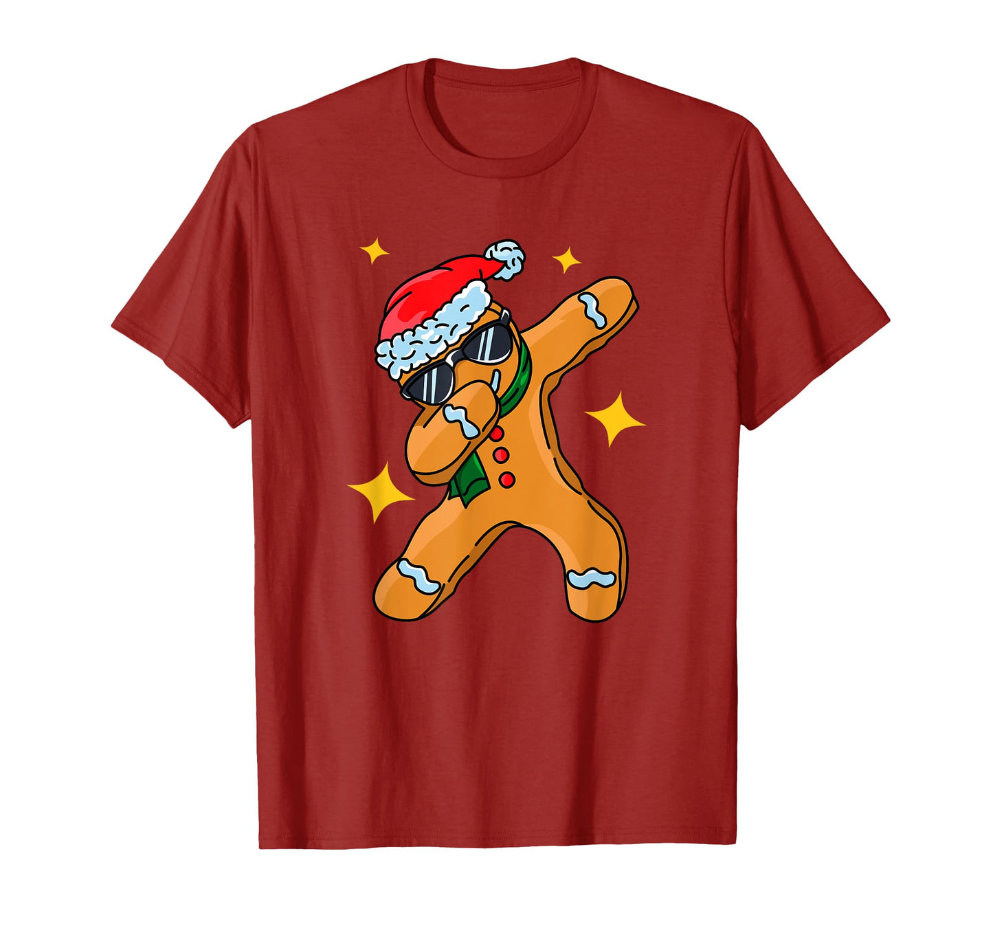 Dabbing Gingerbread Christmas Funny Merry Christmas T-Shirt