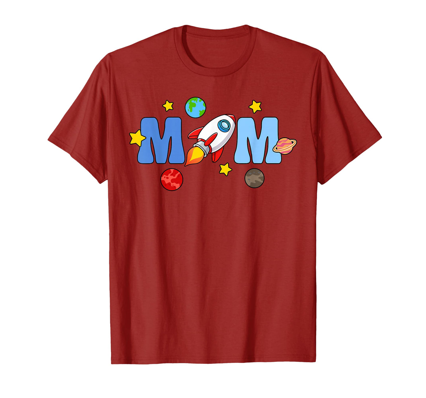 Mom Astronaut Crew Family Matching Birthday Boy Girl T-Shirt