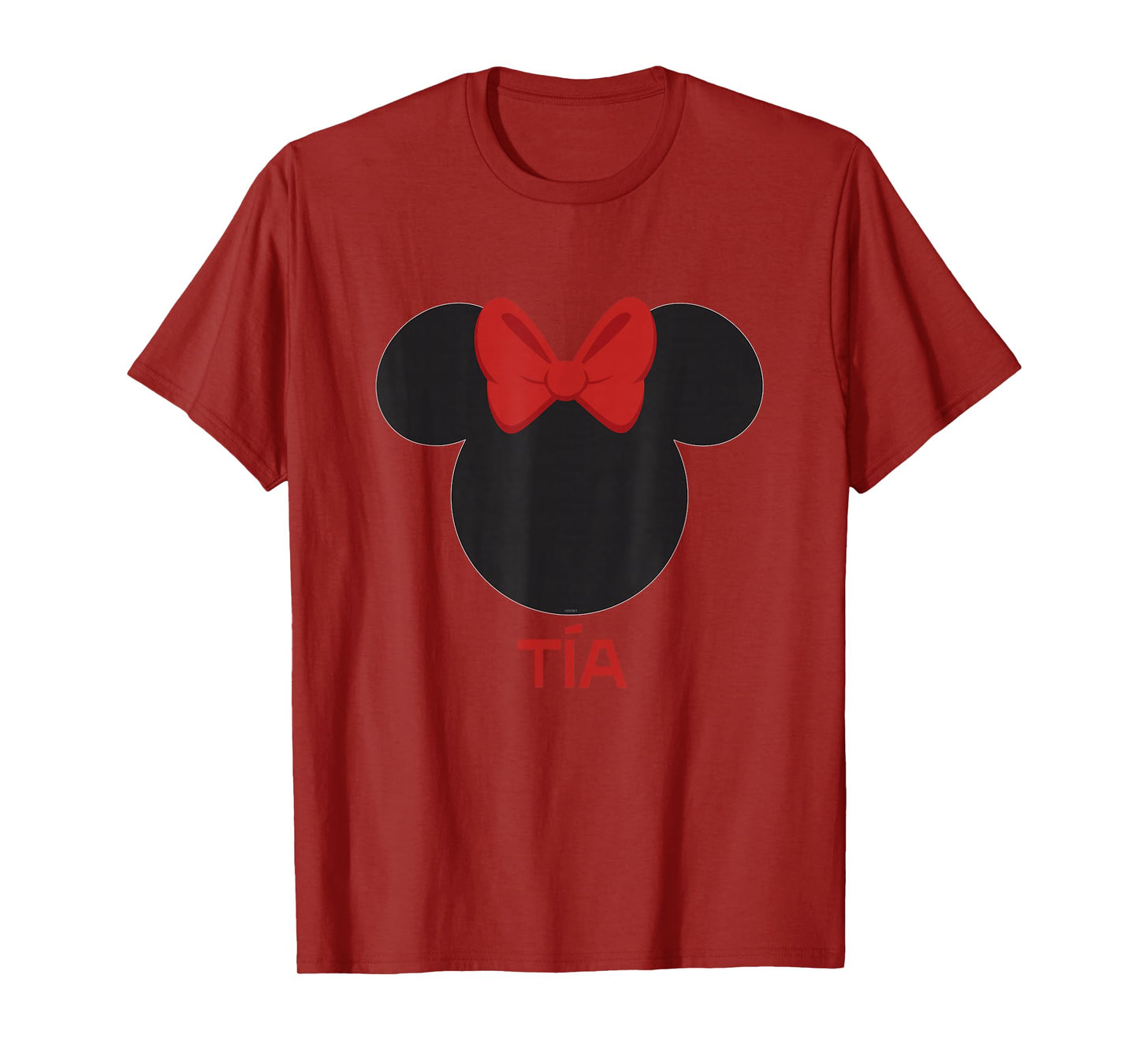 Disney Minnie Mouse Tía Aunt Red Bow Family Día de la Madre T-Shirt