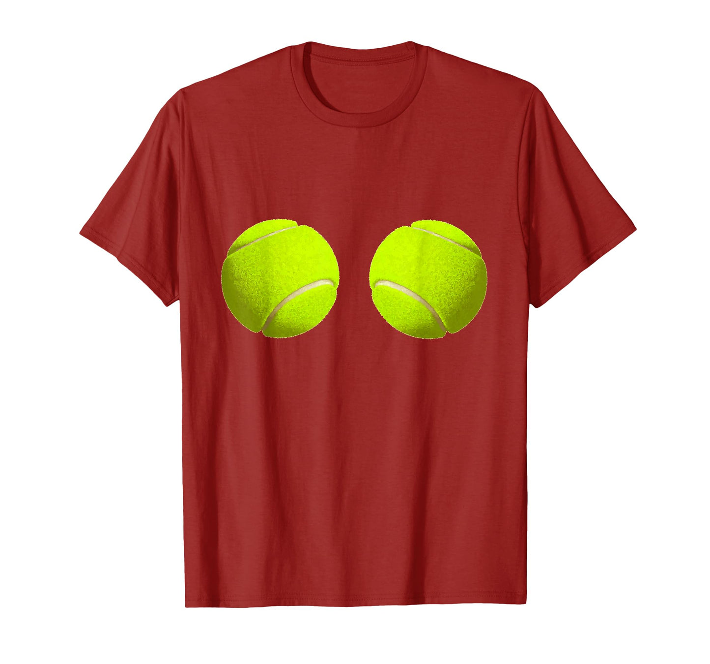 Tennis Ball Boobs Funny T-shirt Sport Lovers Hilarious Tee T-Shirt