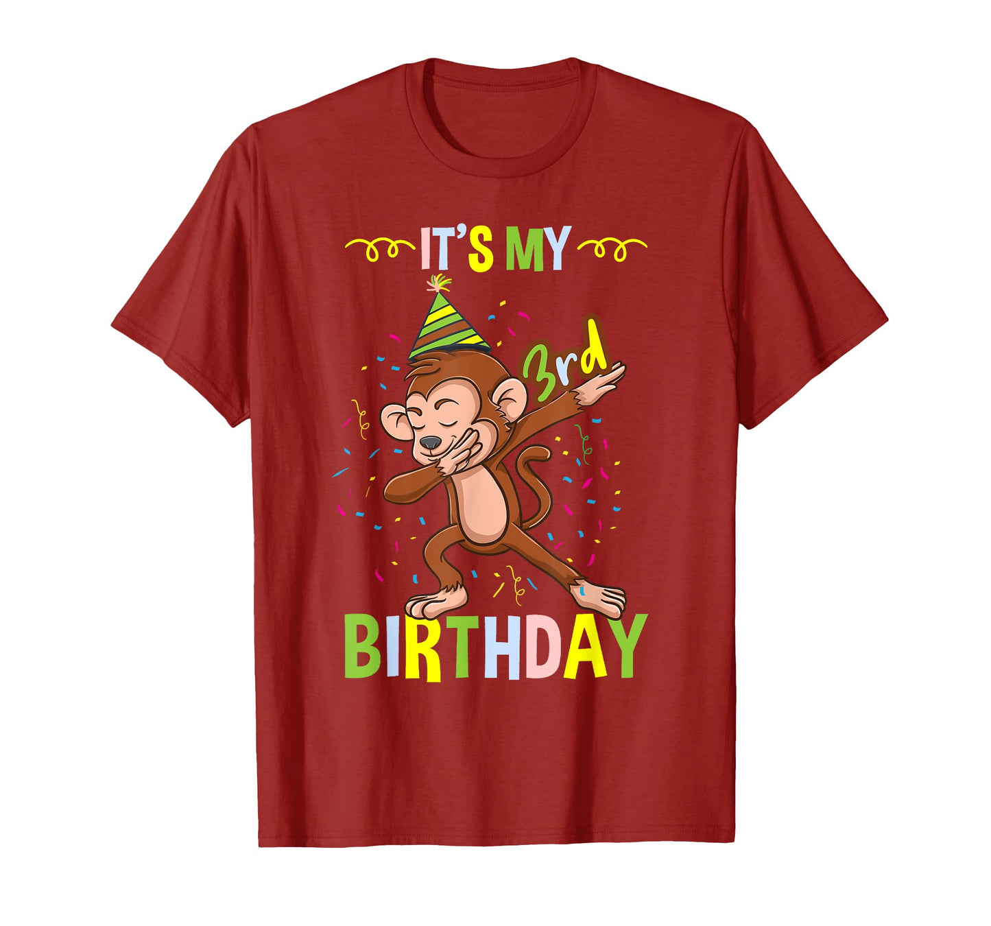 Its My 3rd Birthday Monkey T-Shirt