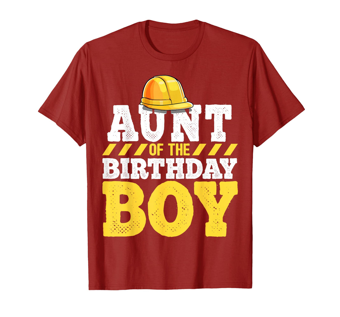 Aunt of the Birthday Boy Construction Birthday Party T-Shirt