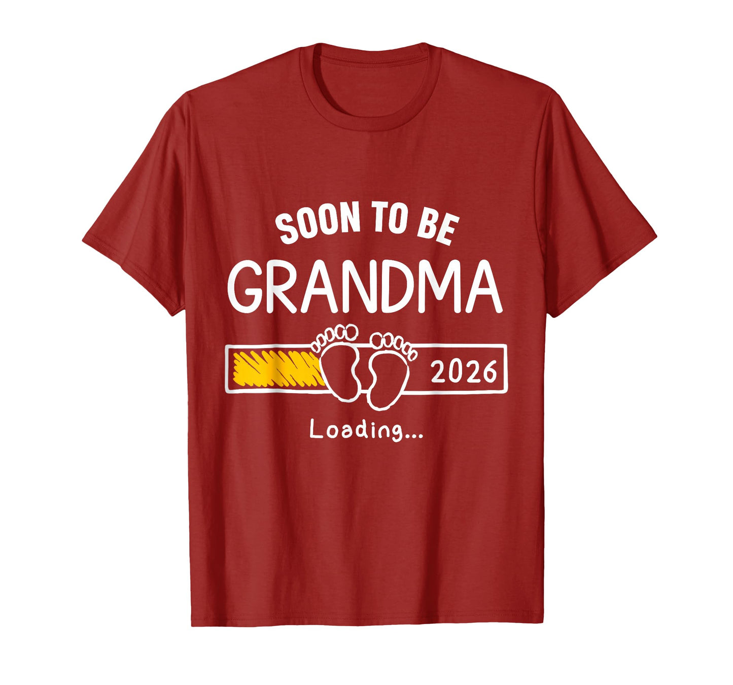 Soon to Be Grandma 2026 Loading Pregnancy Announcement T-Shirt