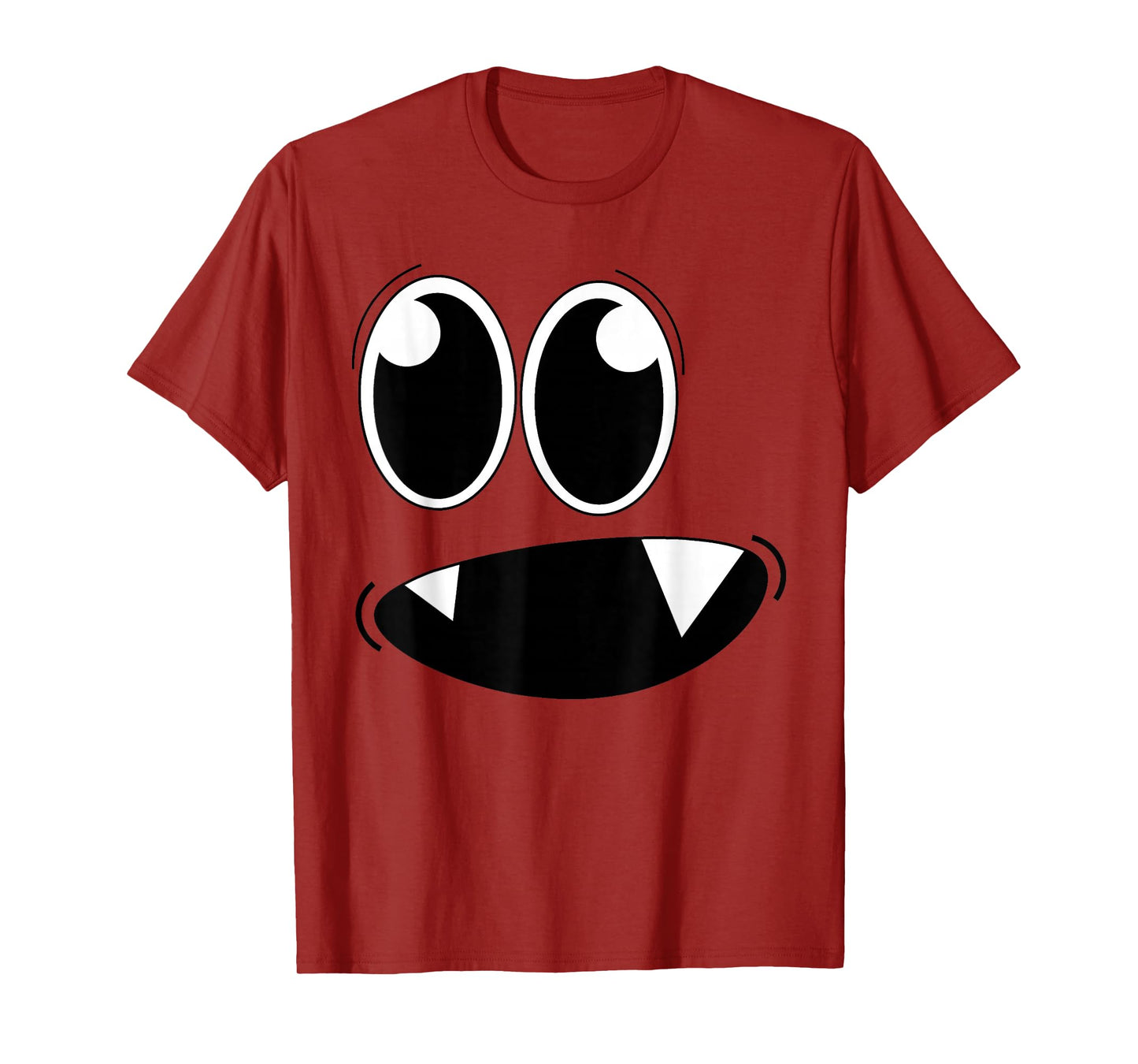 Cute Monster Face Halloween Costume Zombie Men Women Kid T-Shirt