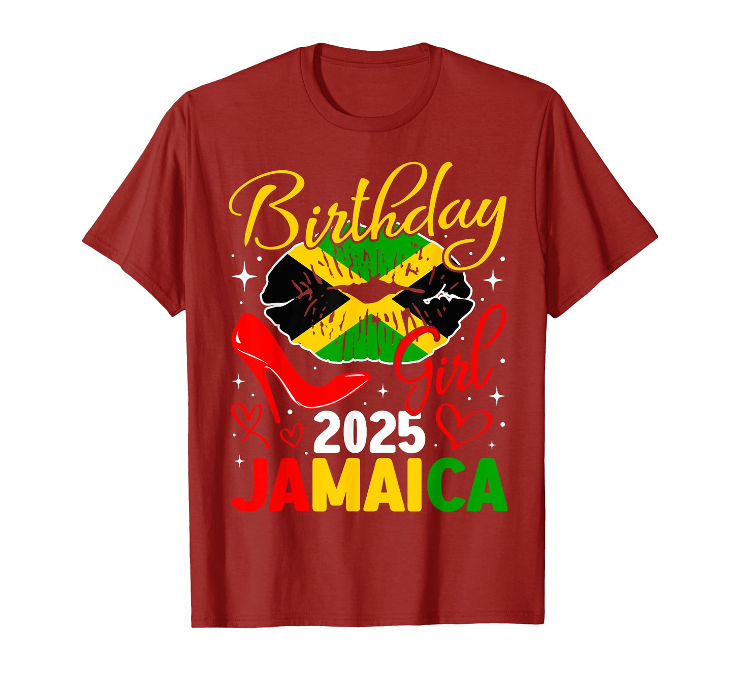 Jamaica Birthday Girls 2025 Birthday Party Squad Girls Trip T-Shirt