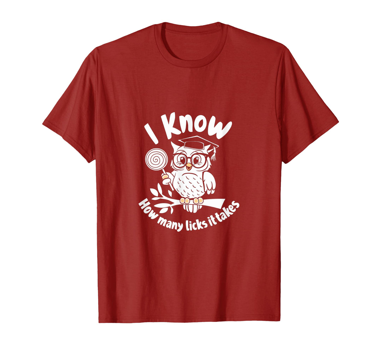 Funny Owl I Know How Many Licks It's Takes T-Shirt