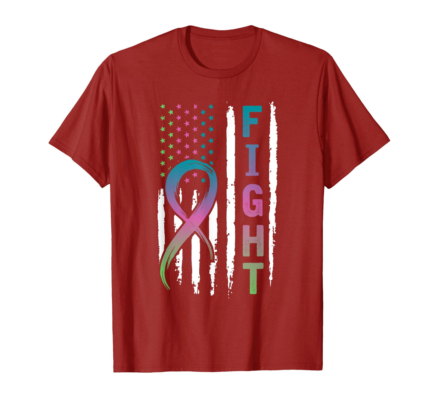 Distressed American Flag Metastatic Breast Cancer T-Shirt T-Shirt for Women Men