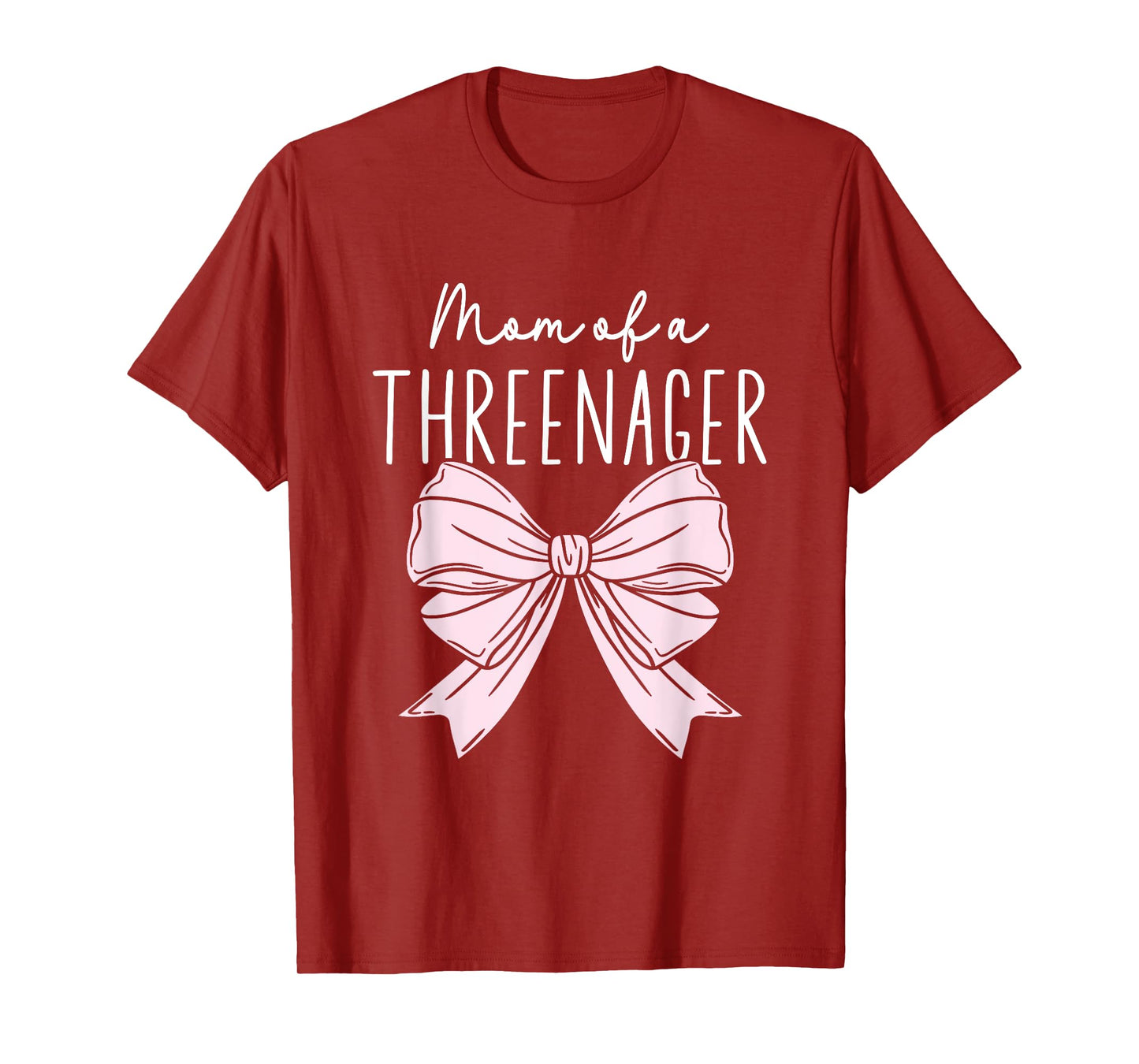 Mom Of A Threenager Girl Birthday 3 Years T-Shirt