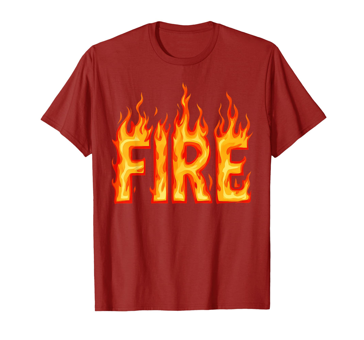 Fire Flame Shirt Adult Kids Men Women Fire and Ice Costume T-Shirt