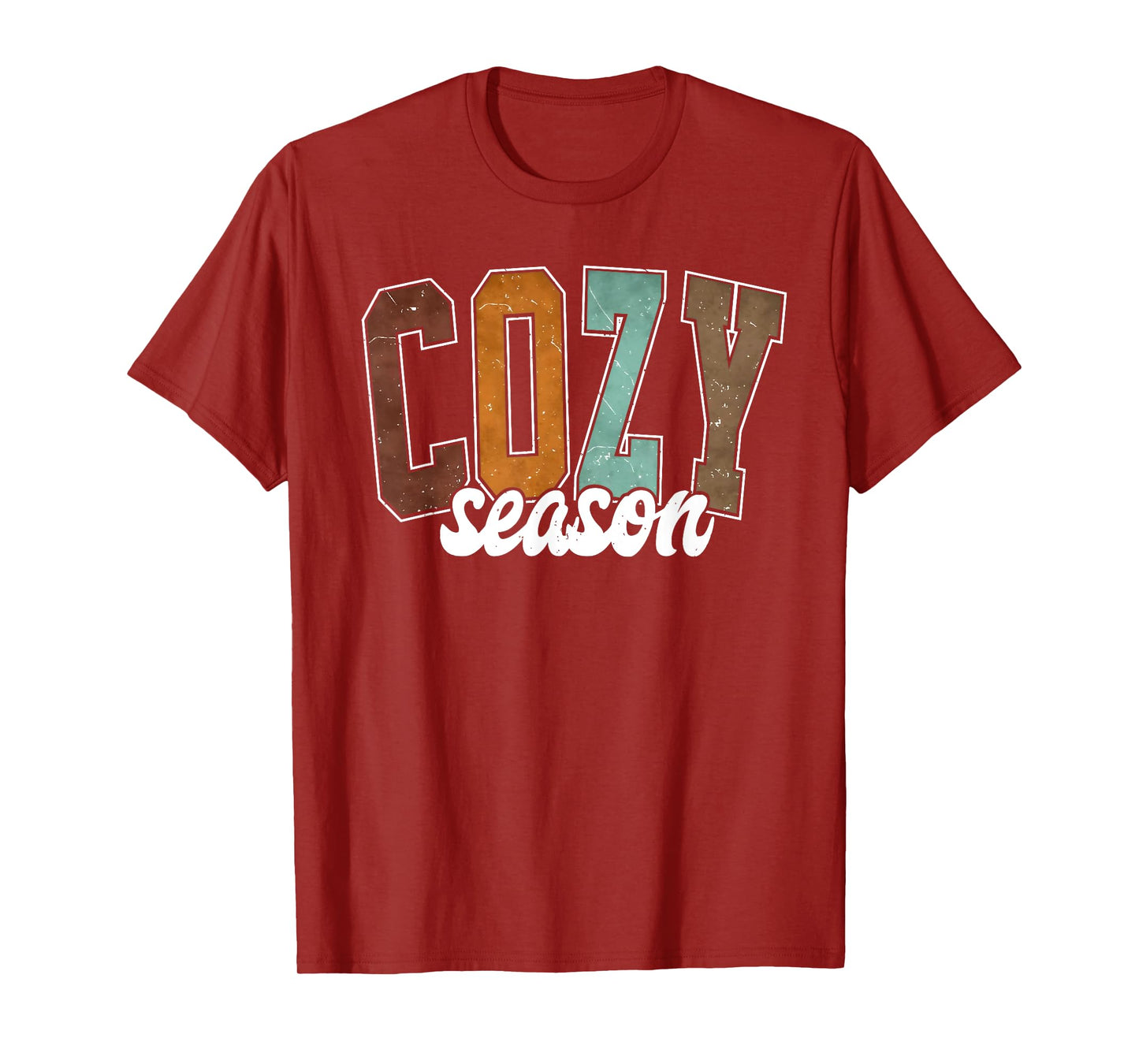 Cozy Season Pumpkin Autumn Fall Y'all Leaves Thanksgiving T-Shirt