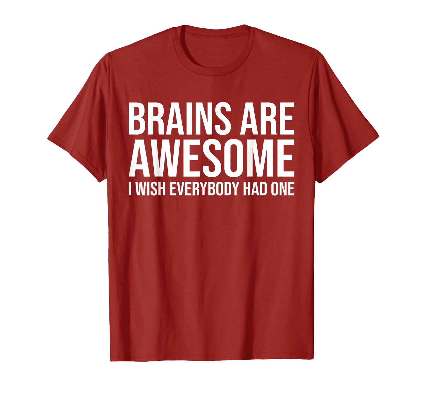 Brains Are Awesome I Wish Everybody Had One Funny Saying T-Shirt