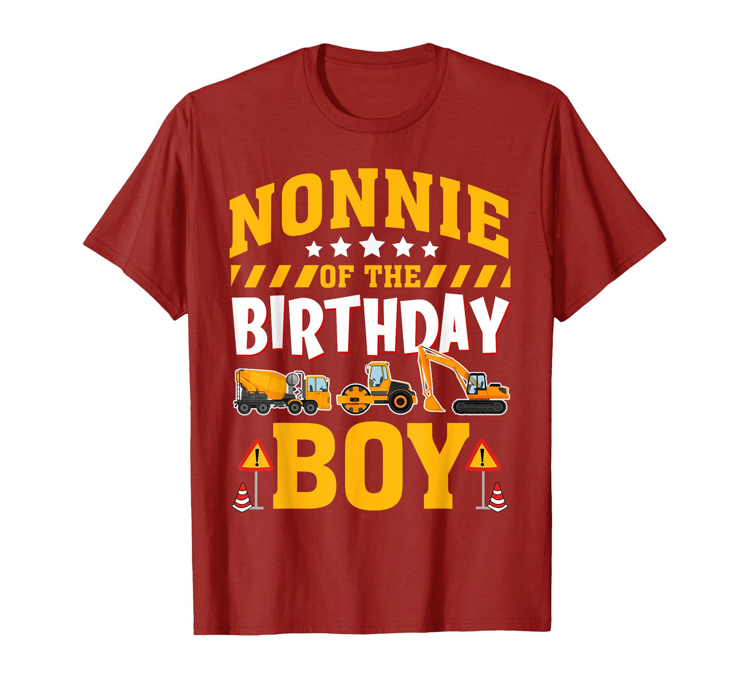 Nonnie of The Birthday Boy Construction Truck T-Shirt