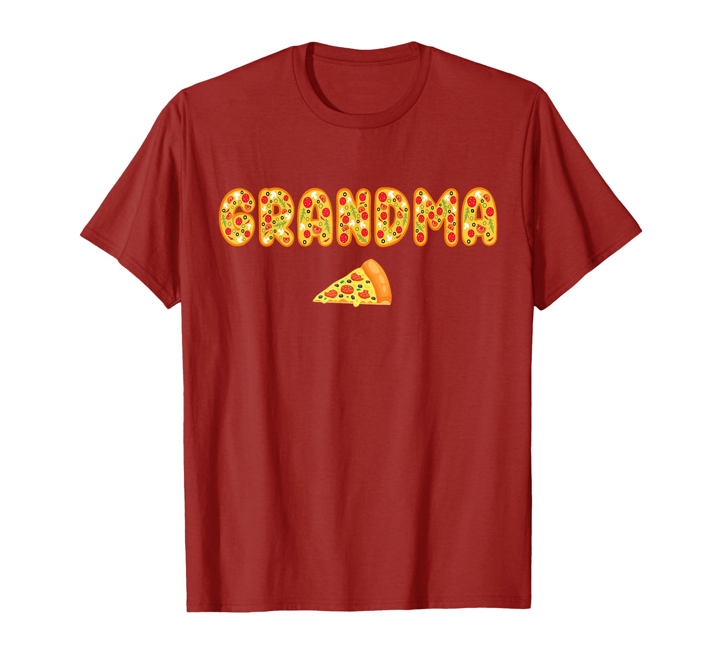 Grandma Grandpa Matching Birthday Squad Crew Pizza Family T-Shirt