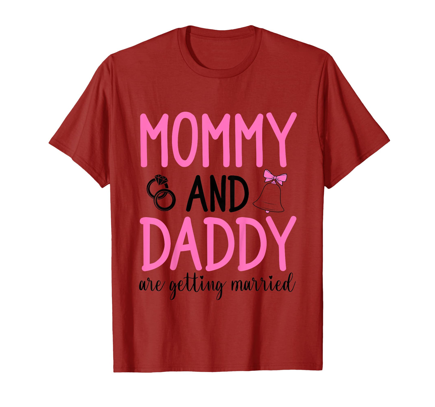 Kids Mommy And Daddy Are Getting Married Toddler Wedding Party T-Shirt