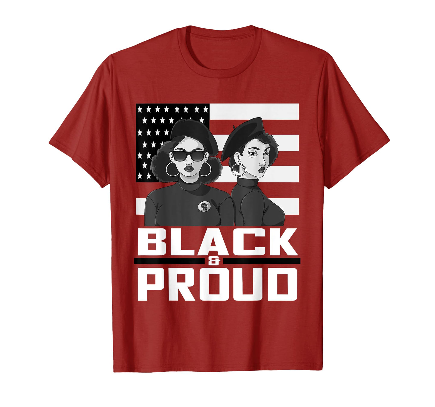 Black and Proud Panther Party 1966 Afro American T-Shirt