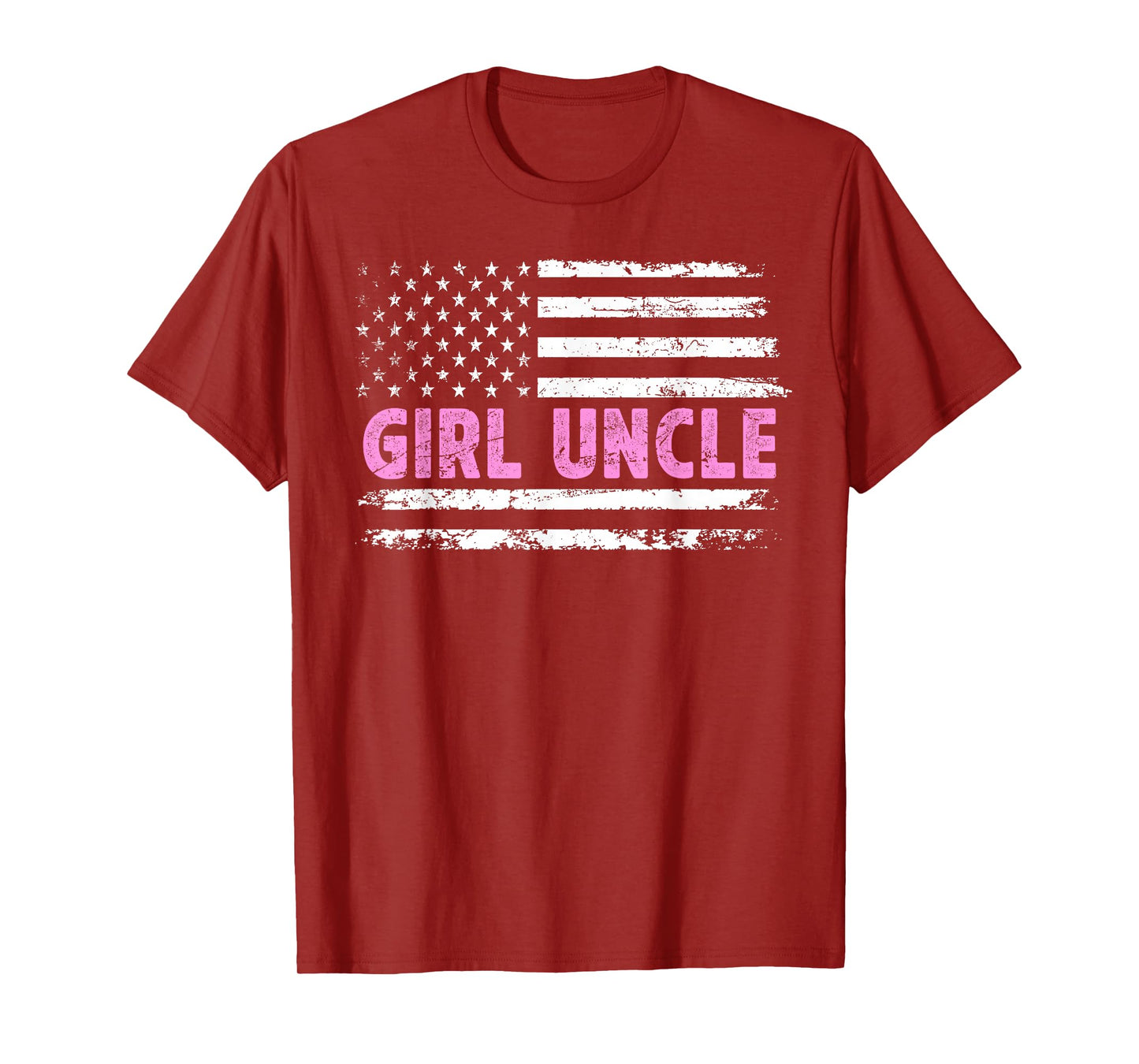 Girl Uncle Of Girls US Flag Girls Uncle T-Shirt